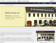 Tablet Screenshot of hotel-zur-krone.info